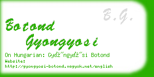 botond gyongyosi business card